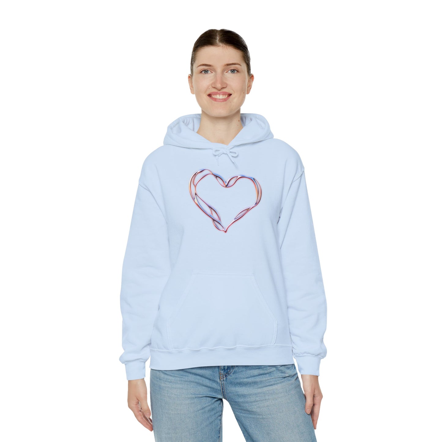 Liquid Metal Heart Hoodie