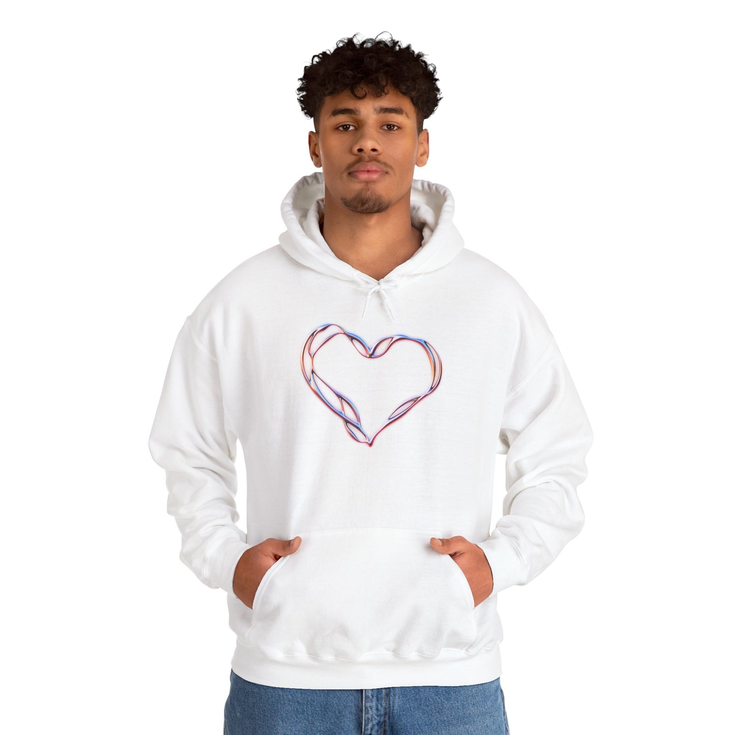 Liquid Metal Heart Hoodie