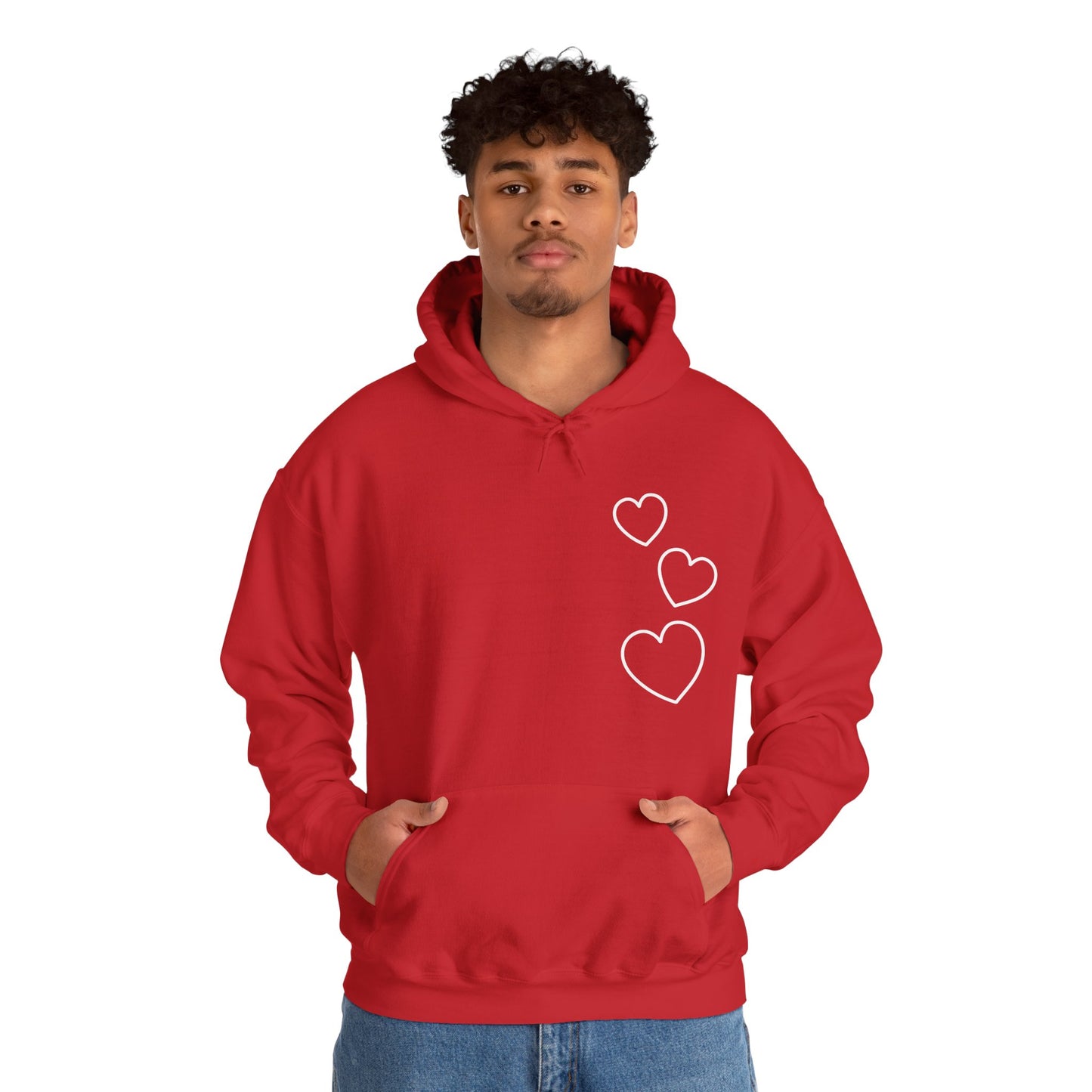 White Hearts Hoodie