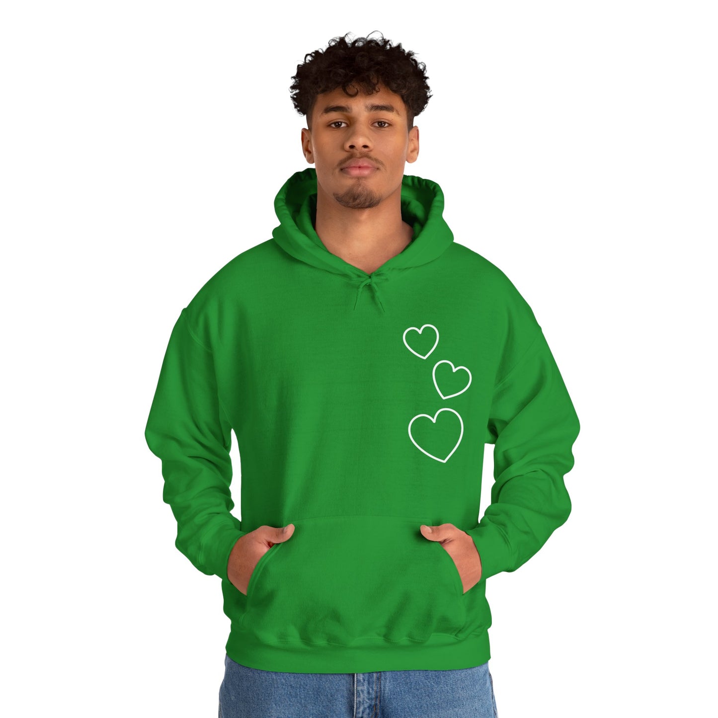 White Hearts Hoodie