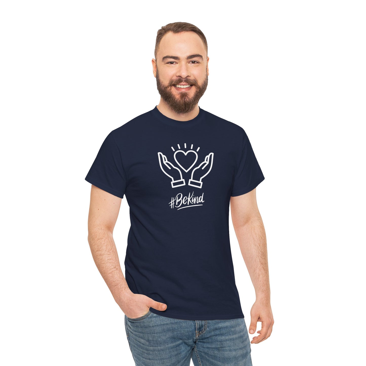Motivational T-Shirt - #BeKind | Positive Vibes | Unisex Cotton Tee