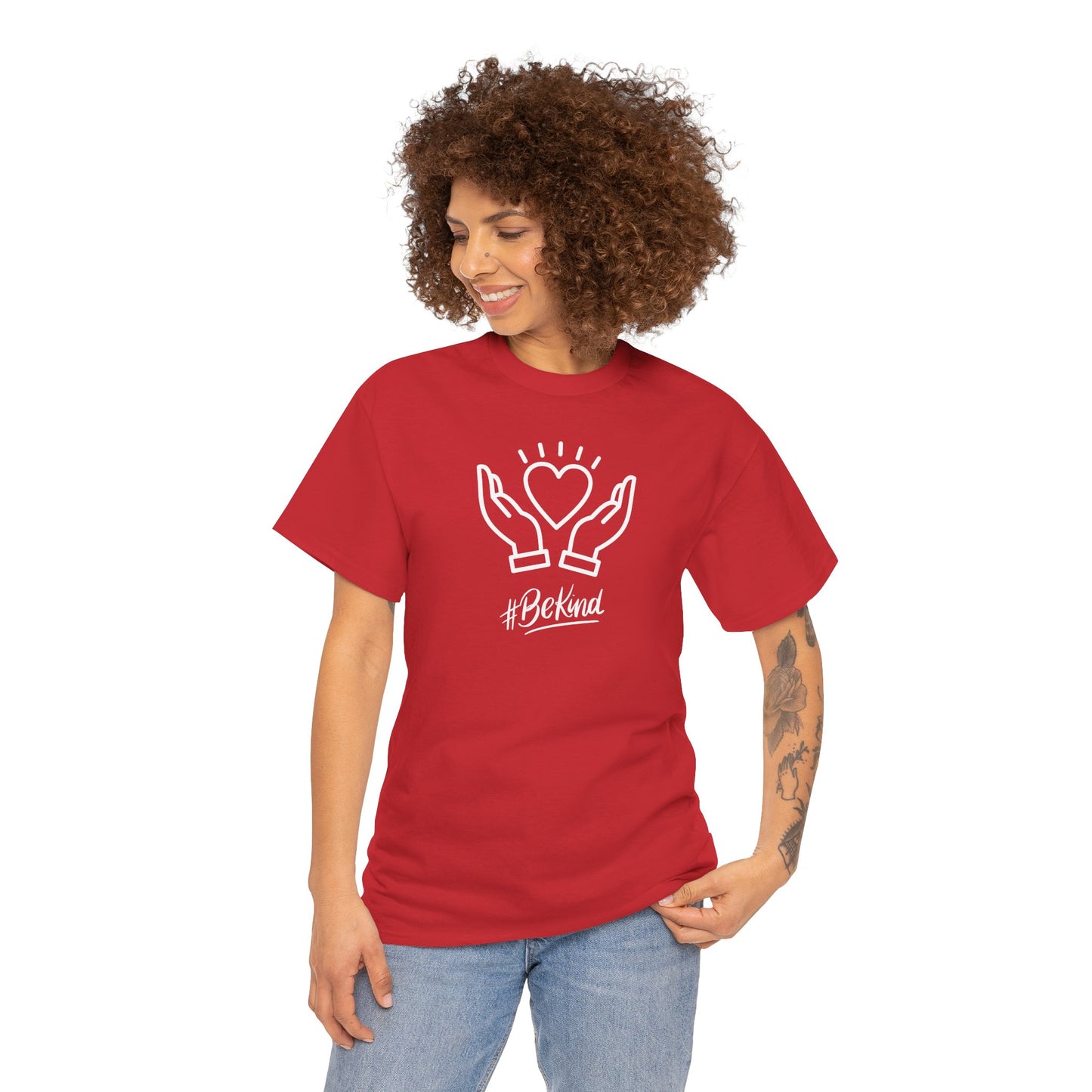 Motivational T-Shirt - #BeKind | Positive Vibes | Unisex Cotton Tee