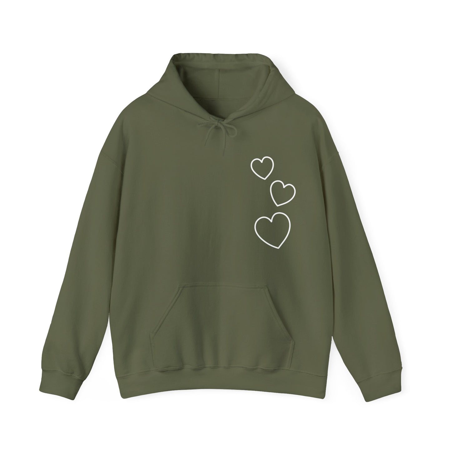White Hearts Hoodie