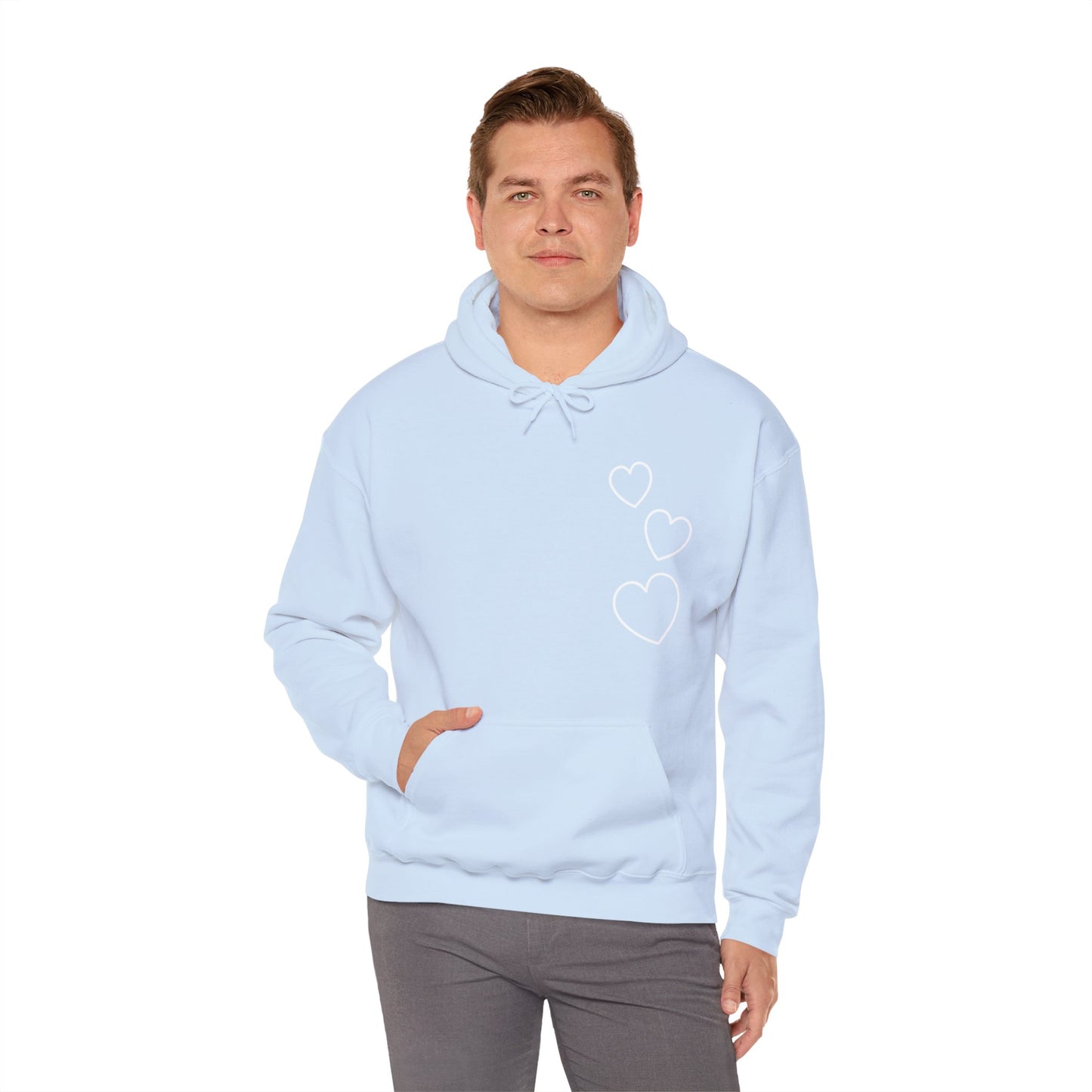 White Hearts Hoodie