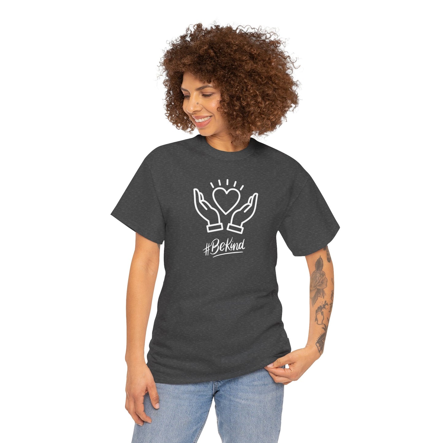 Motivational T-Shirt - #BeKind | Positive Vibes | Unisex Cotton Tee