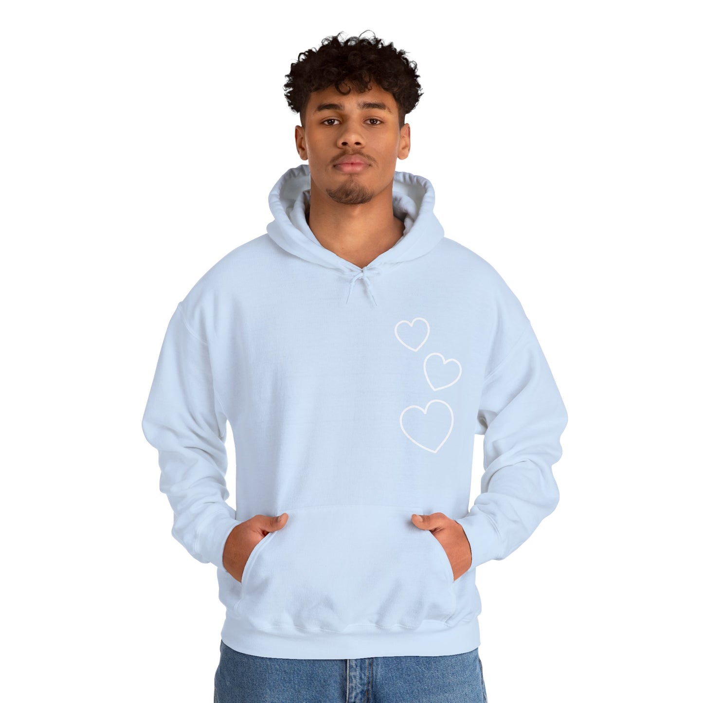 White Hearts Hoodie