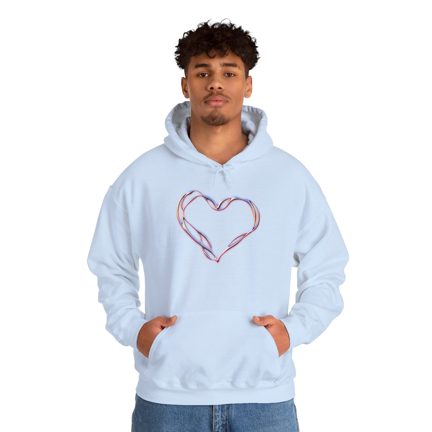 Liquid Metal Heart Hoodie