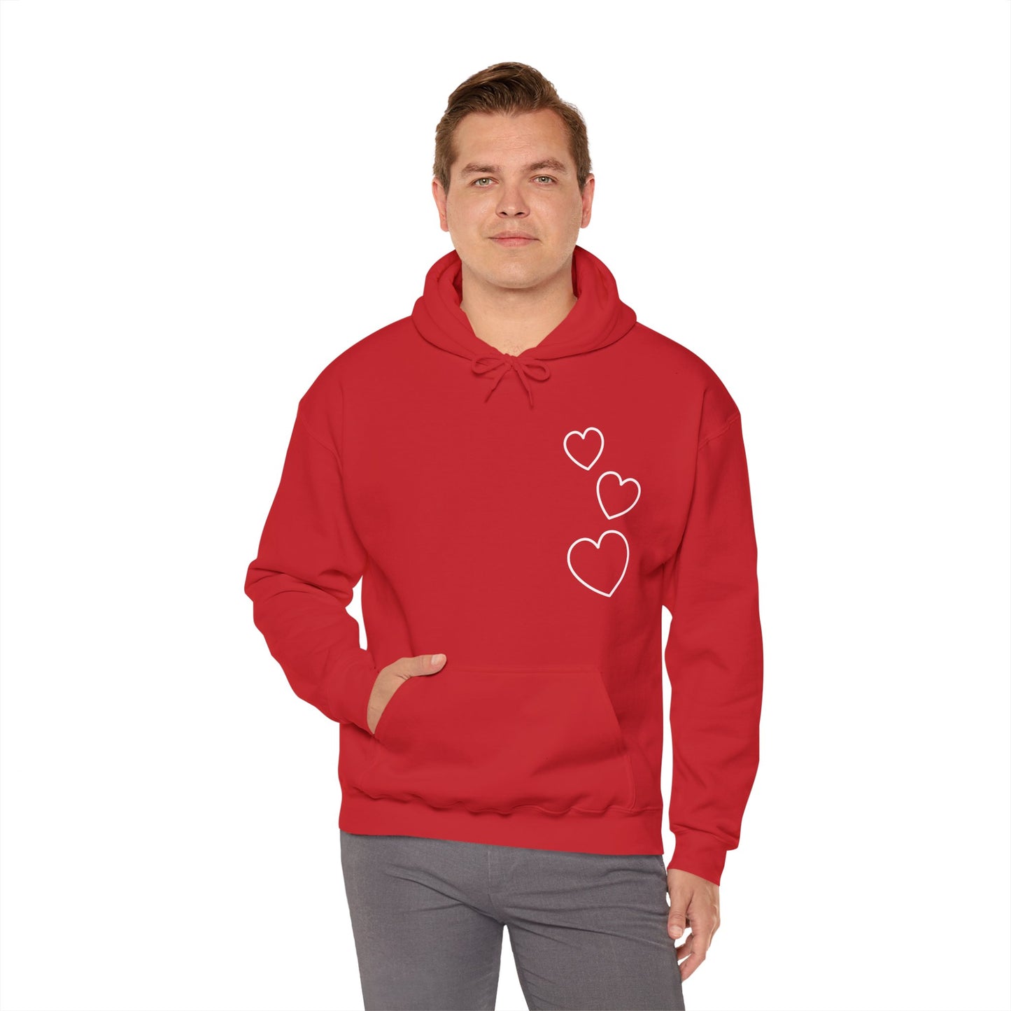 White Hearts Hoodie