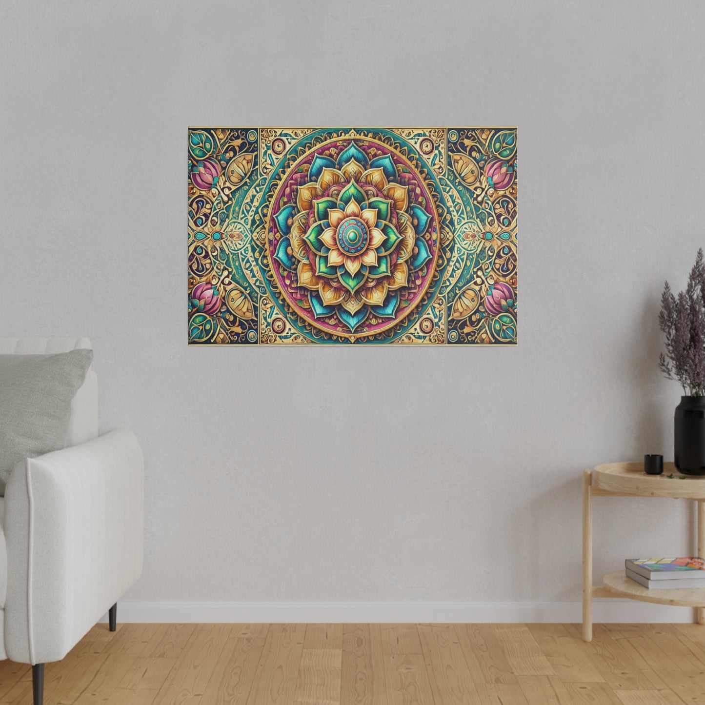 Mandala Orange - Star Jam Wall Art Matte Canvas, Stretched, 0.75"
