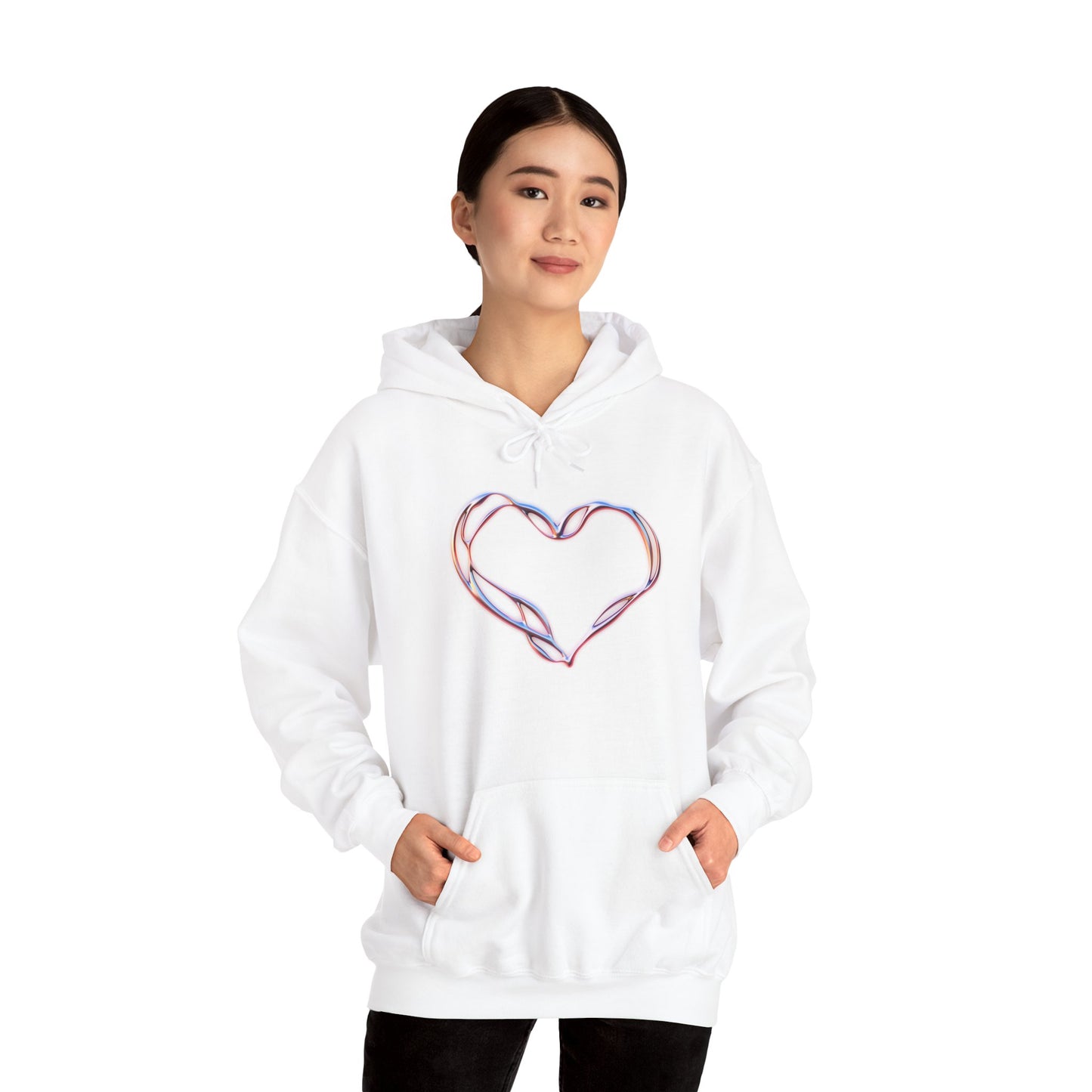 Liquid Metal Heart Hoodie