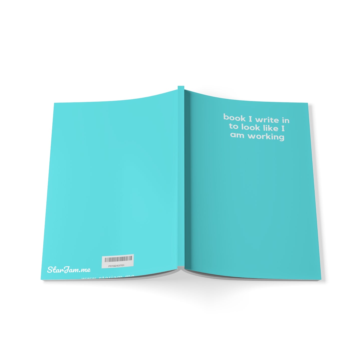 Look Like I Am Working - Naughty Pads - Light Blue A5 Soft Cover Journal