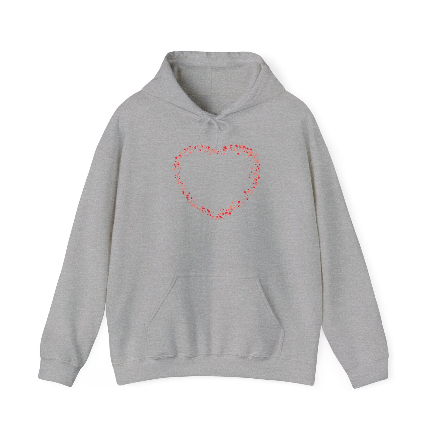 Tiny Red Prints Hearts Hoodie