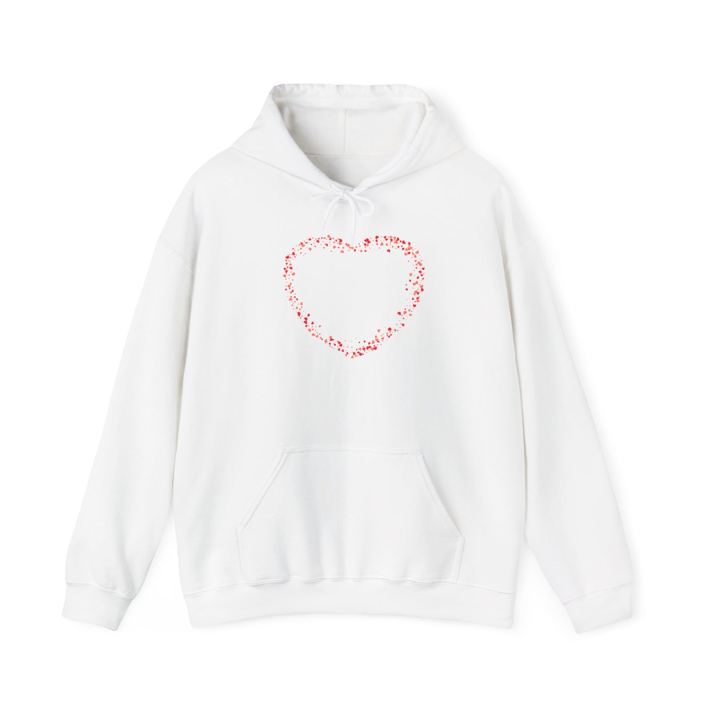 Tiny Red Prints Hearts Hoodie