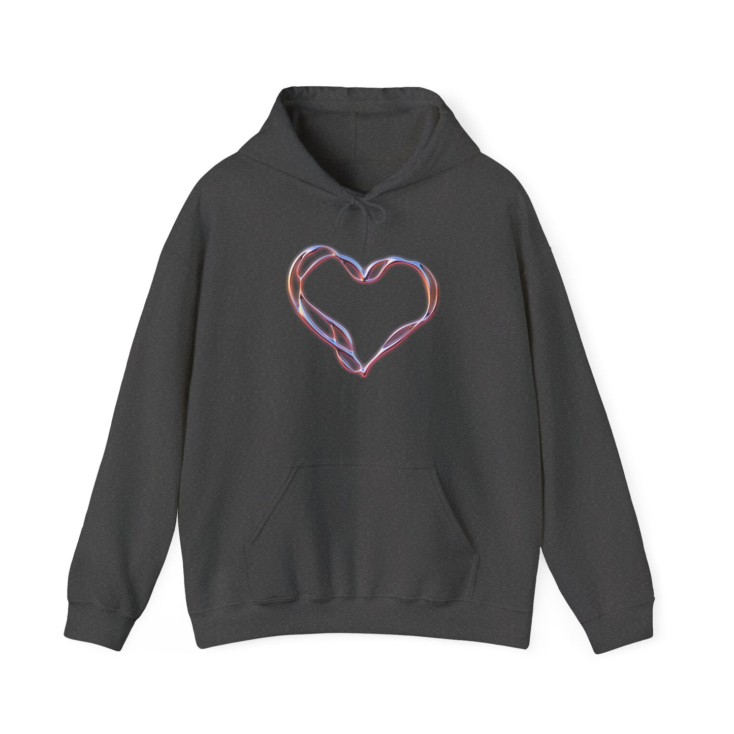 Liquid Metal Heart Hoodie