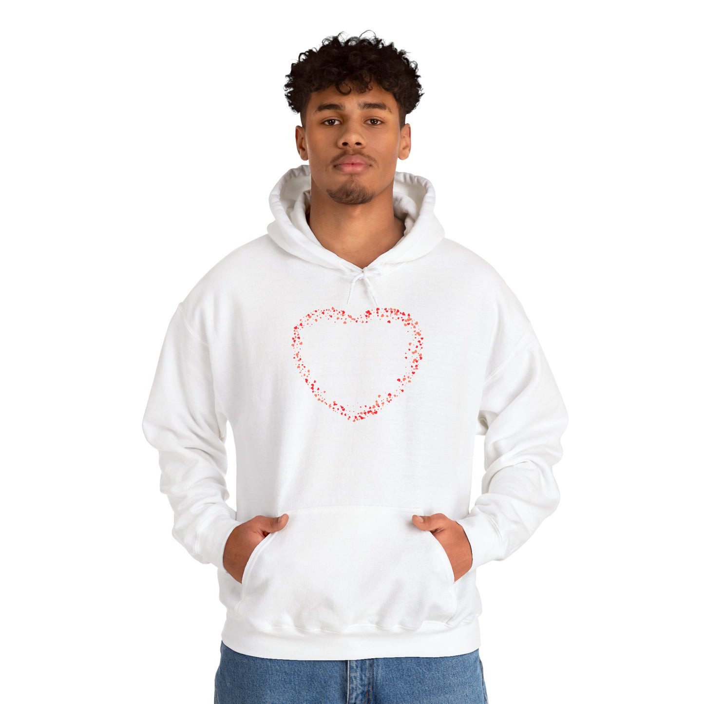 Tiny Red Prints Hearts Hoodie
