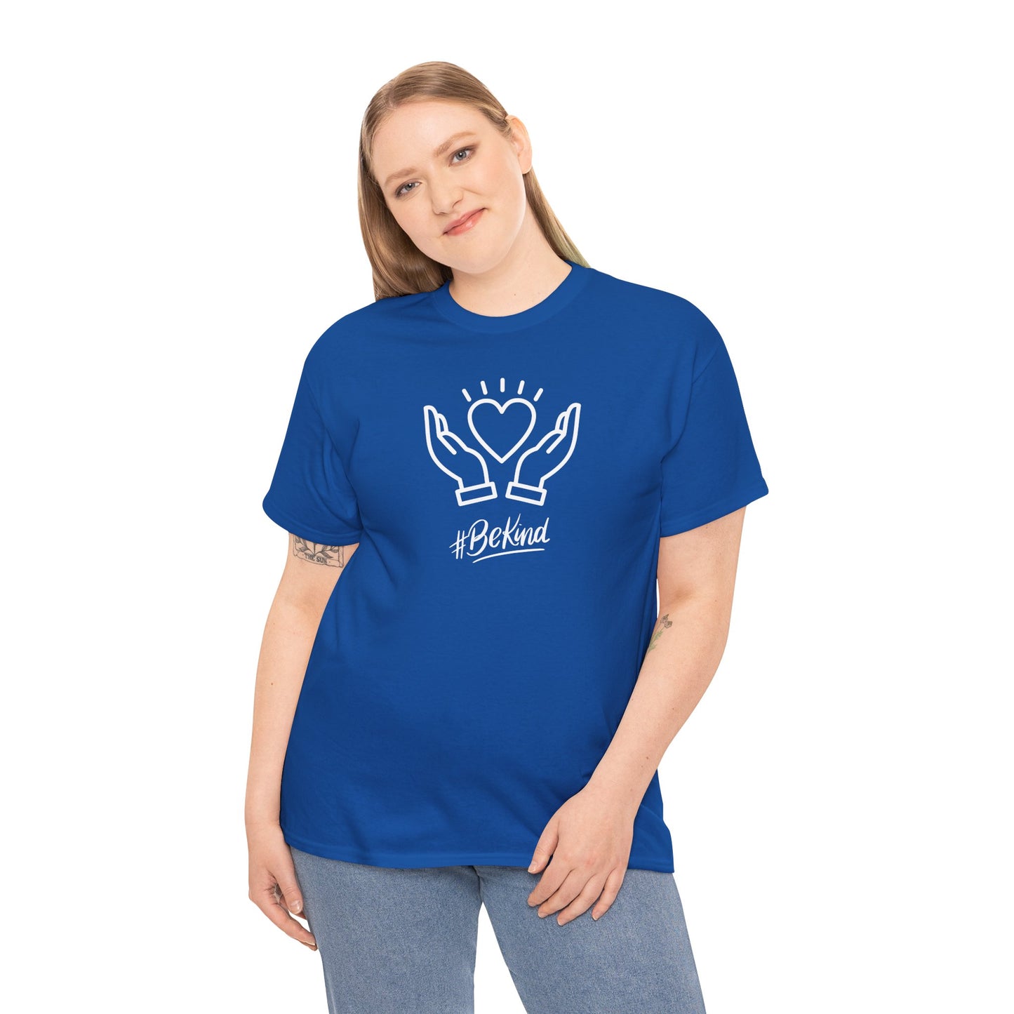 Motivational T-Shirt - #BeKind | Positive Vibes | Unisex Cotton Tee