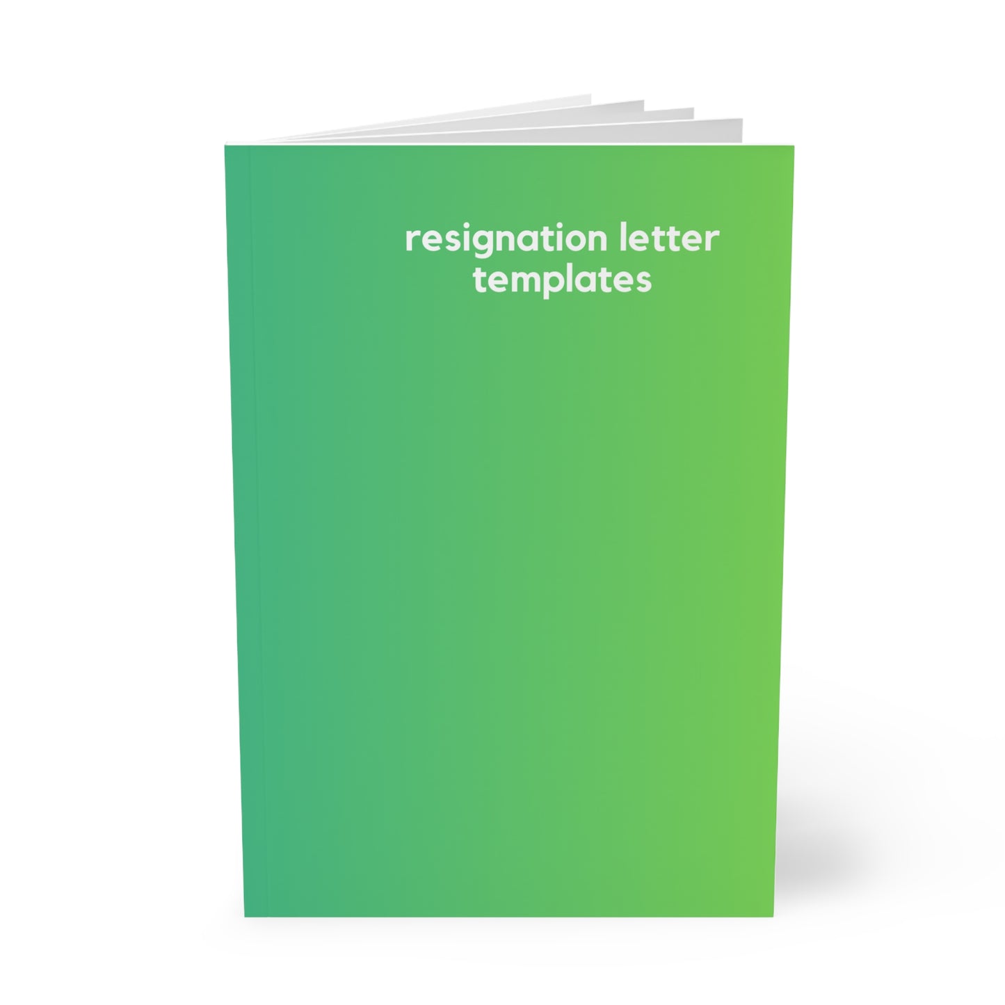 Resignation Letter - Naughty Pads - Green A5 Soft Cover Journal