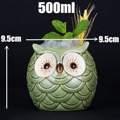 450ml Ceramic Tiki Mug Creative Porcelain Beer Wine Mug Cup Bar Tool - StarJam Gifts