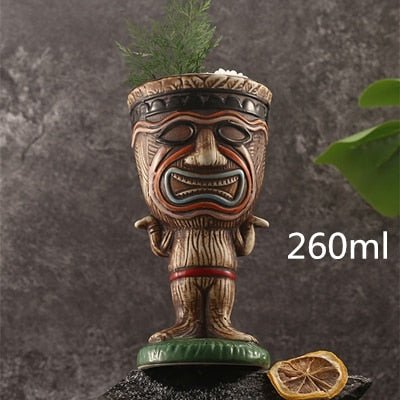 450ml Ceramic Tiki Mug Creative Porcelain Beer Wine Mug Cup Bar Tool - StarJam Gifts