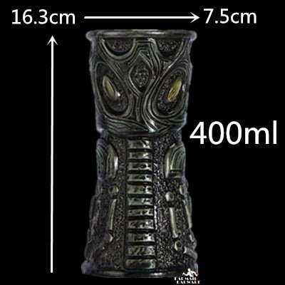 450ml Ceramic Tiki Mug Creative Porcelain Beer Wine Mug Cup Bar Tool - StarJam Gifts