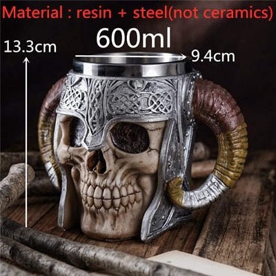 450ml Ceramic Tiki Mug Creative Porcelain Beer Wine Mug Cup Bar Tool - StarJam Gifts