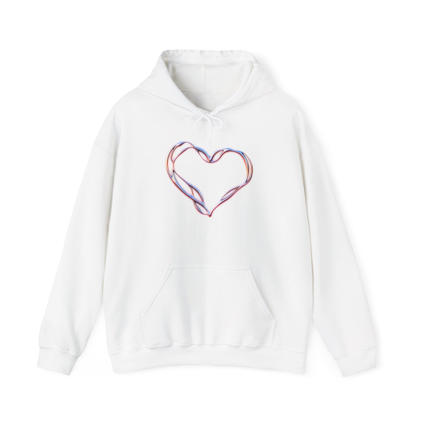 Liquid Metal Heart Hoodie