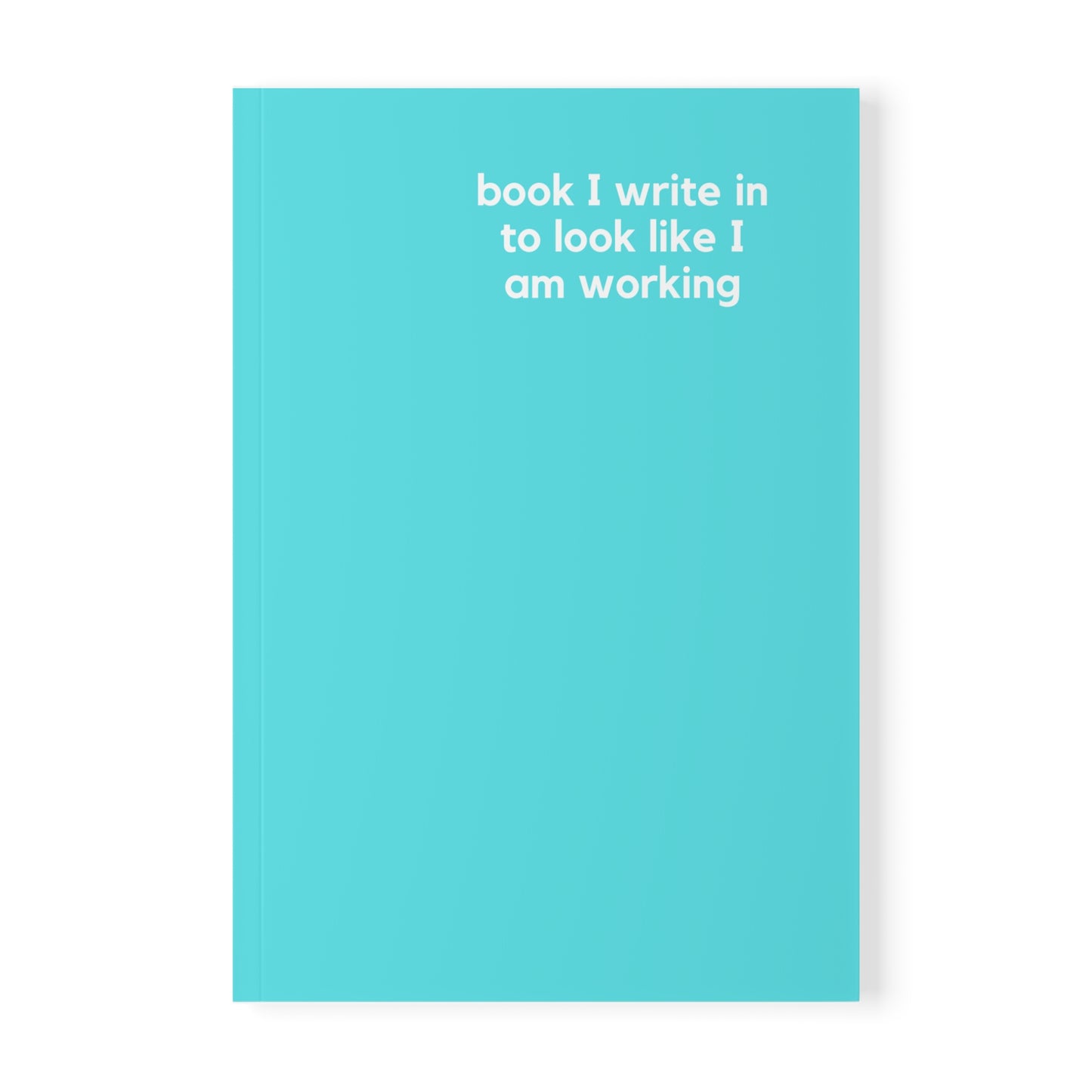Look Like I Am Working - Naughty Pads - Light Blue A5 Soft Cover Journal