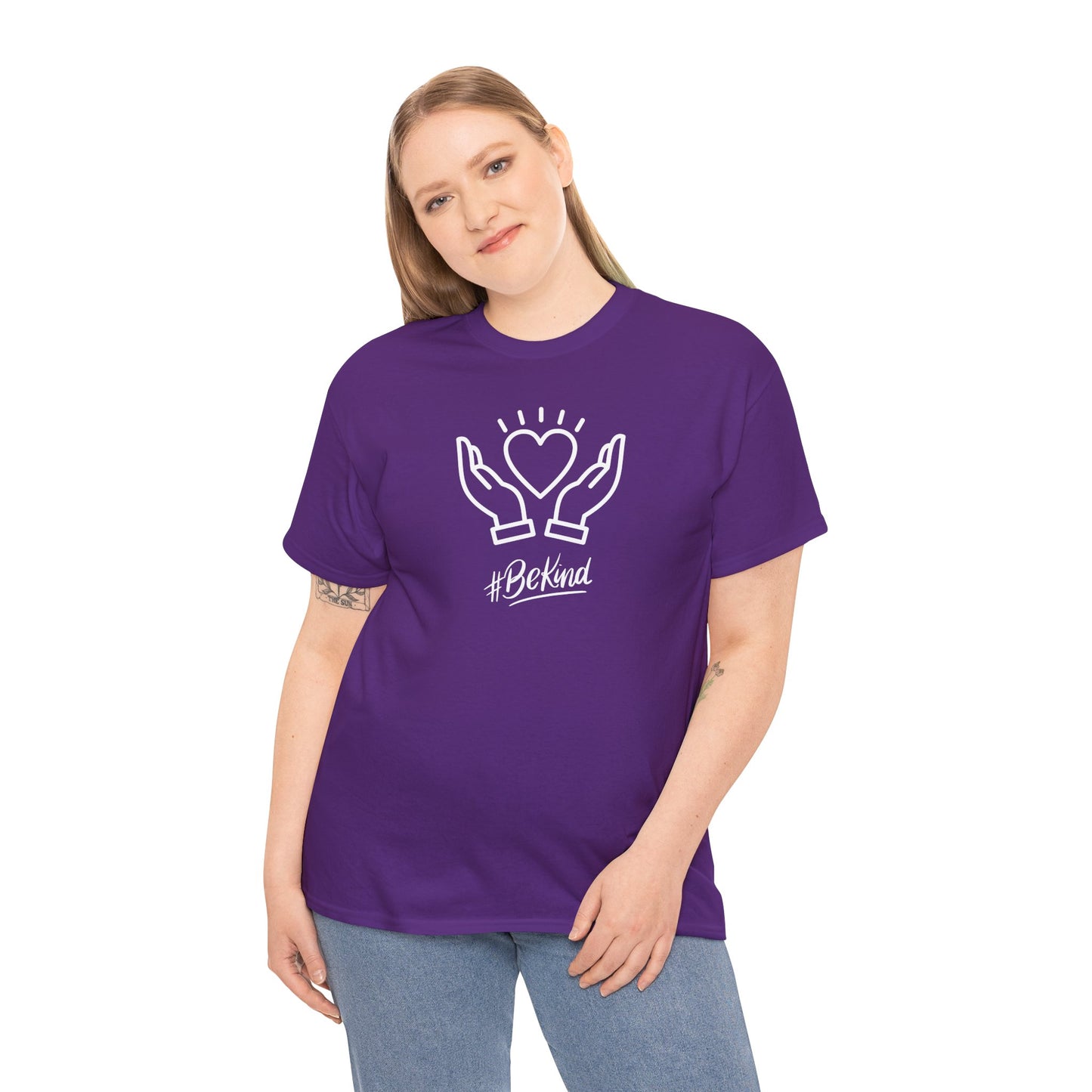 Motivational T-Shirt - #BeKind | Positive Vibes | Unisex Cotton Tee