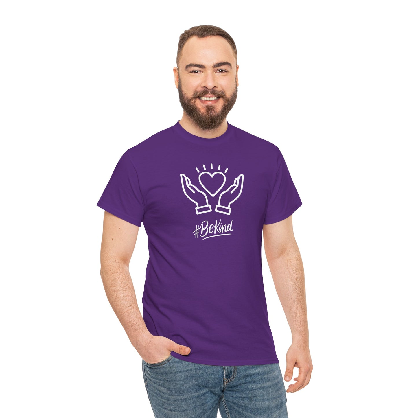 Motivational T-Shirt - #BeKind | Positive Vibes | Unisex Cotton Tee
