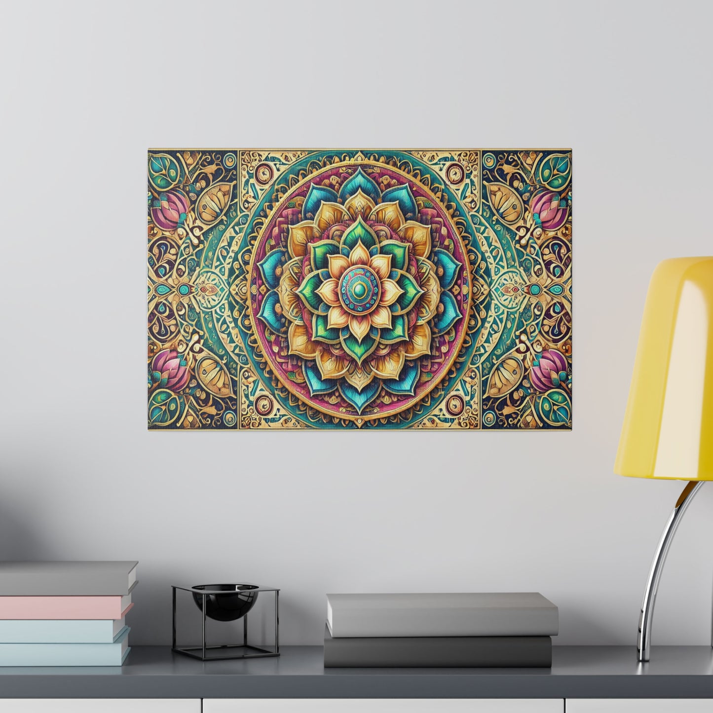Mandala Orange - Star Jam Wall Art Matte Canvas, Stretched, 0.75"