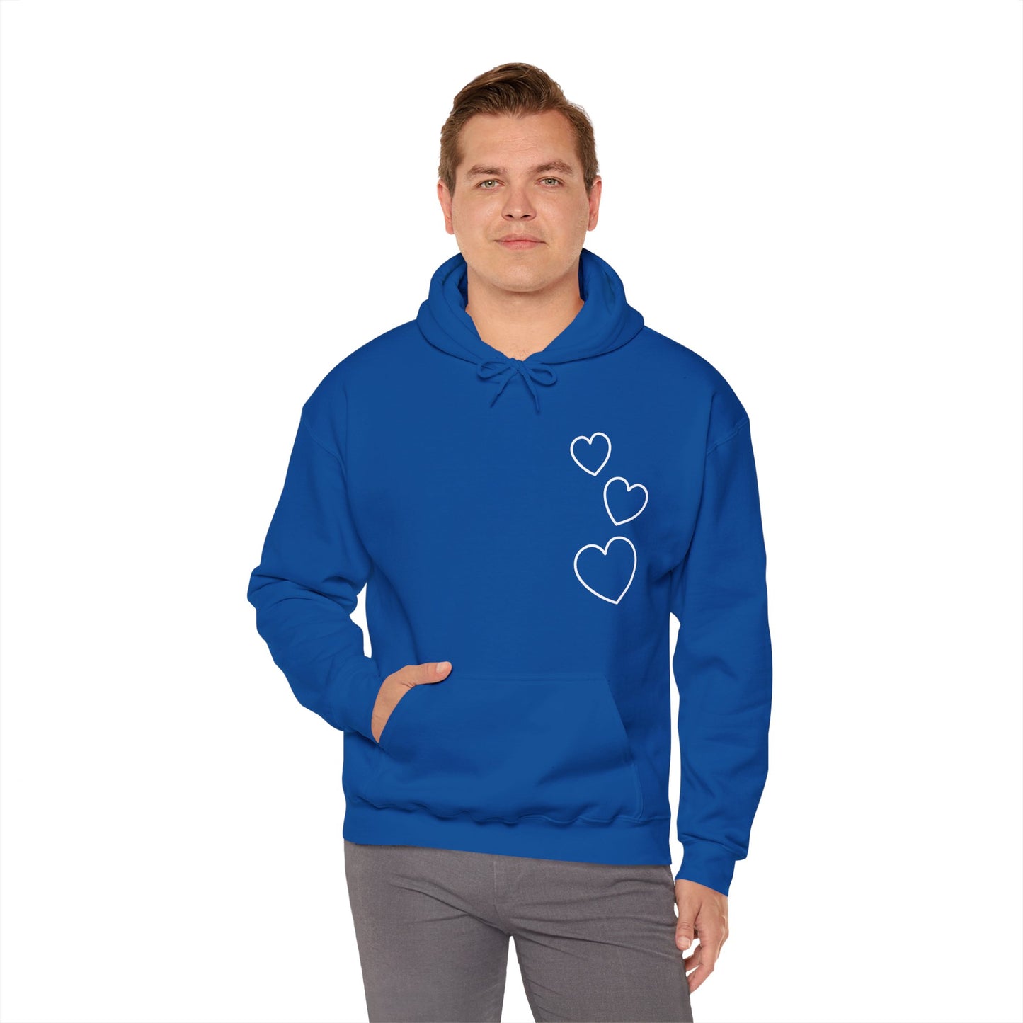 White Hearts Hoodie