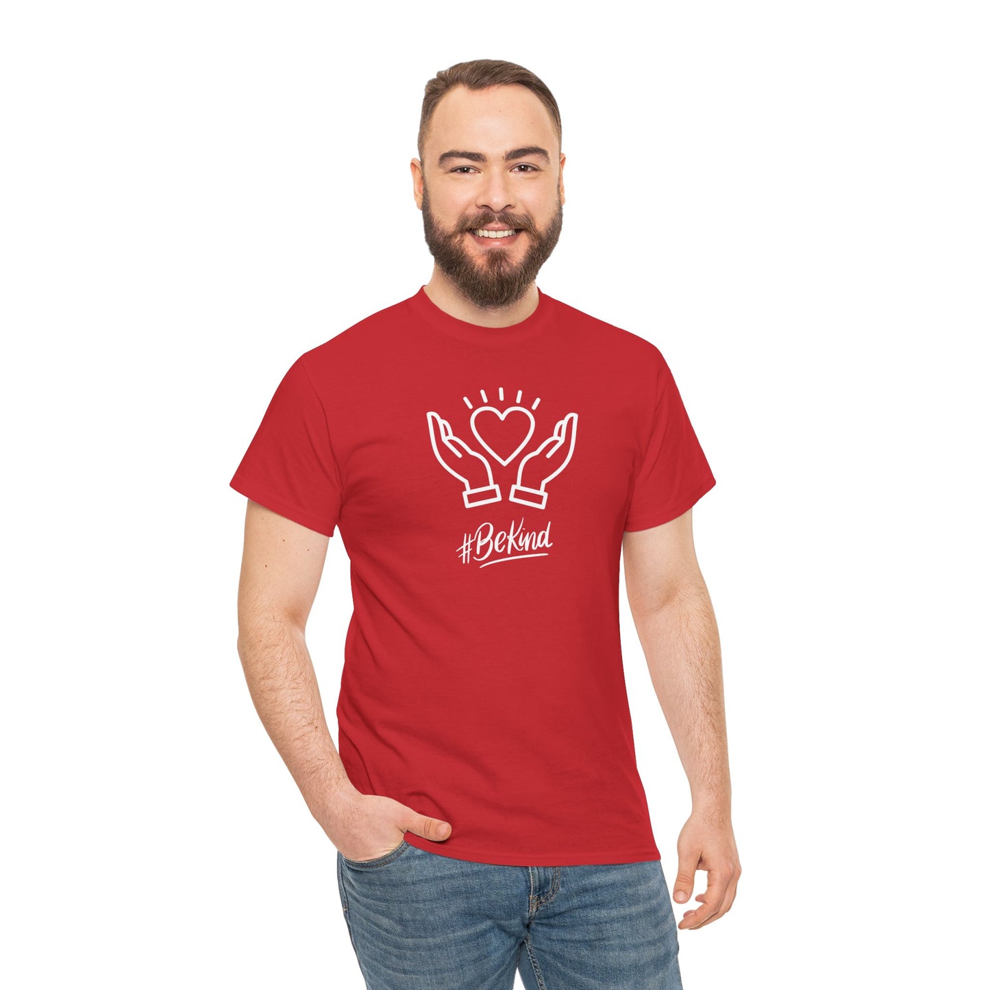 Motivational T-Shirt - #BeKind | Positive Vibes | Unisex Cotton Tee