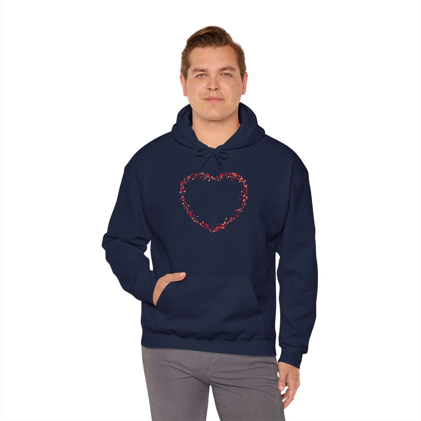 Tiny Red Prints Hearts Hoodie
