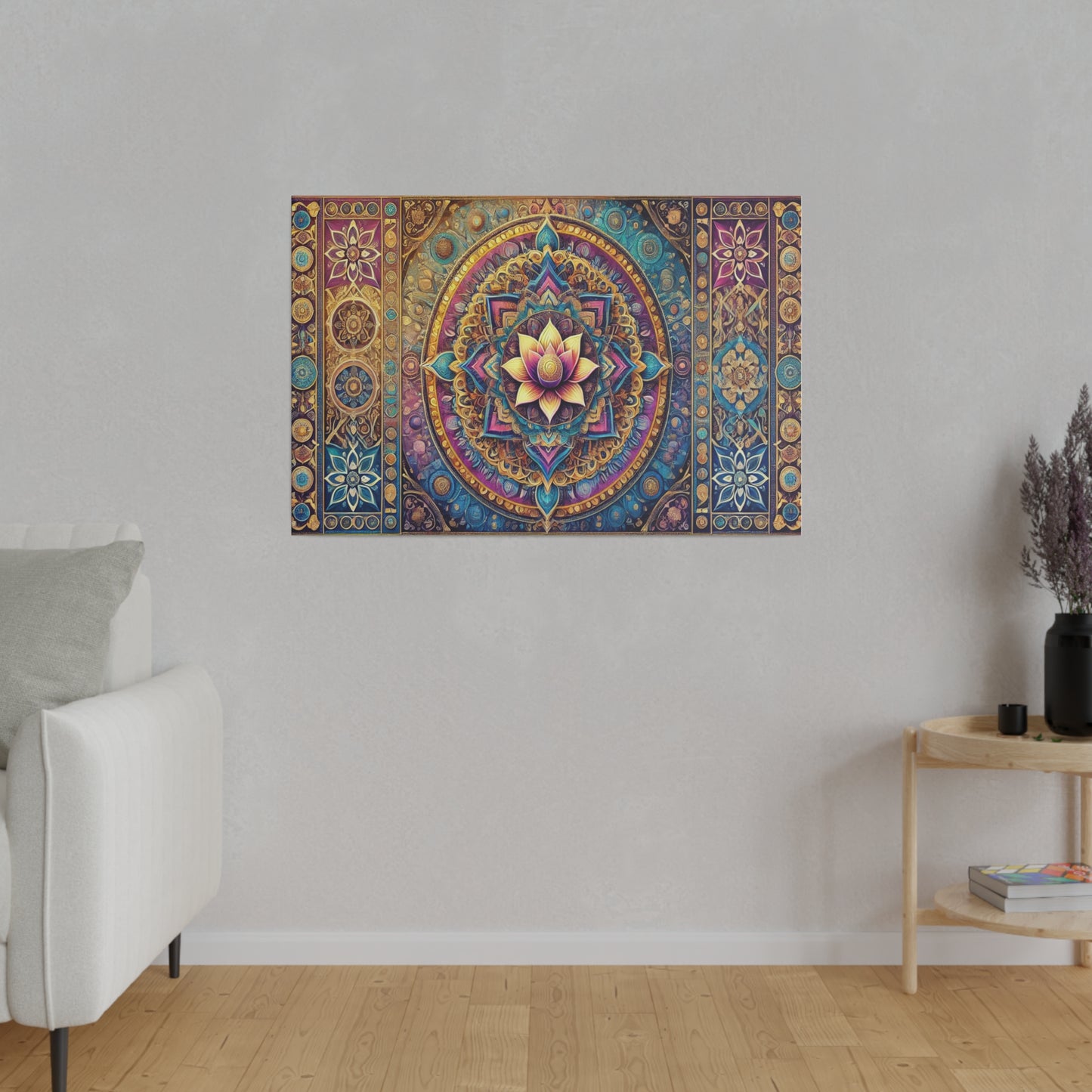 Mandala Blue - Star Jam Wall Art Matte Canvas, Stretched, 0.75"