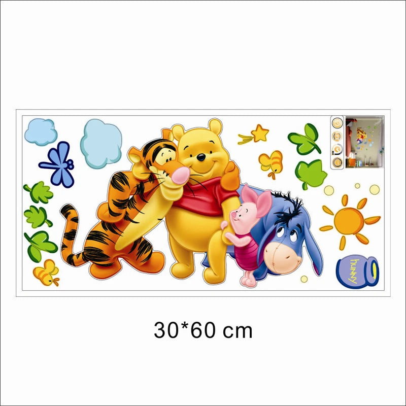 Winnie The Pooh With His Friends Wall Stickers Mural