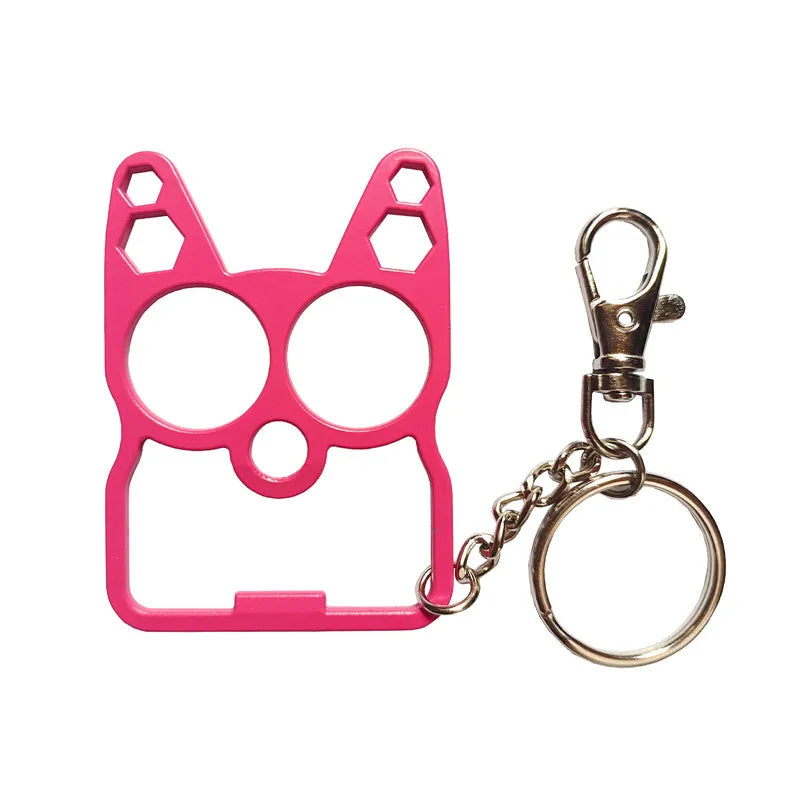 Multifunctional Cute Cat Keychain Tool – Bottle Opener, Screwdriver, and Outdoor Gadget