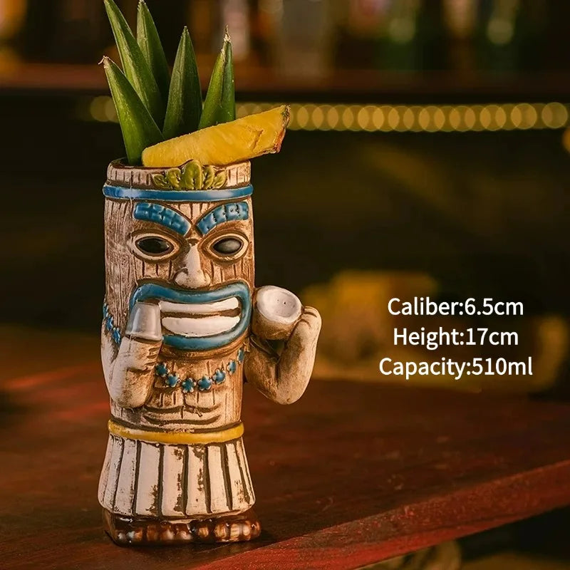 Ceramic Tiki Party Mugs