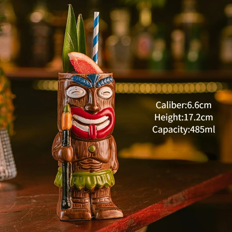 Ceramic Tiki Party Mugs