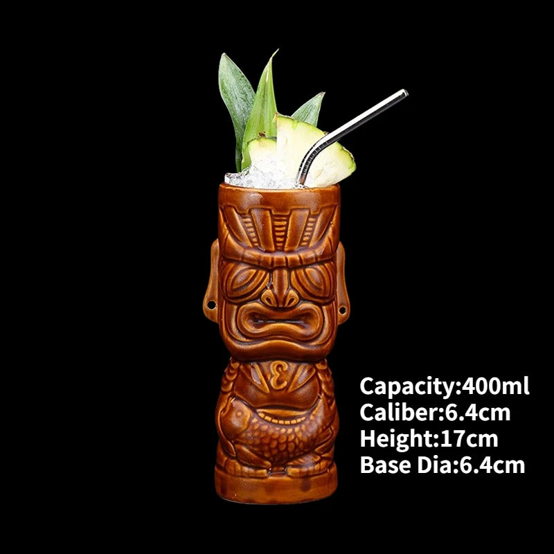 Ceramic Tiki Party Mugs