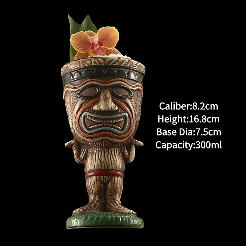 Ceramic Tiki Party Mugs