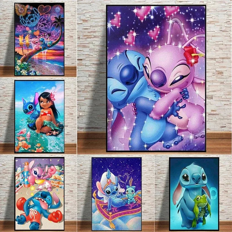 Disney Anime Lilo & Stitch Canvas Painting Wall Art