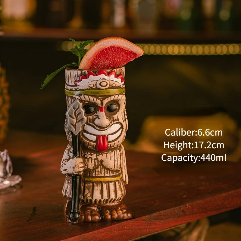 Ceramic Tiki Party Mugs