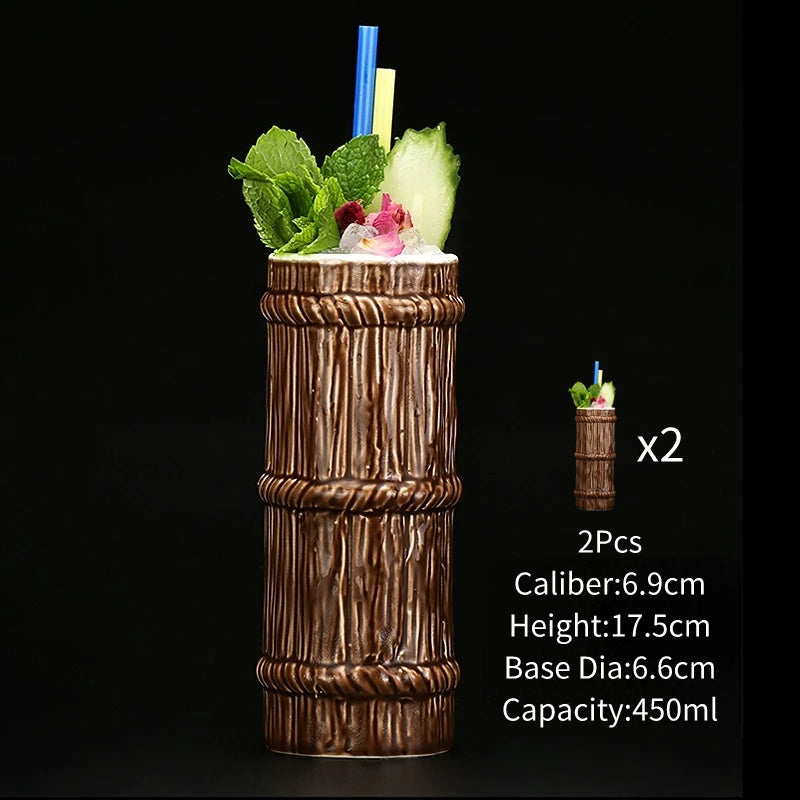 Ceramic Tiki Party Mugs