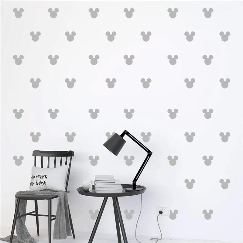 Disney Mickey Minnie Portrait Wall Stickers Kids Rooms Mural