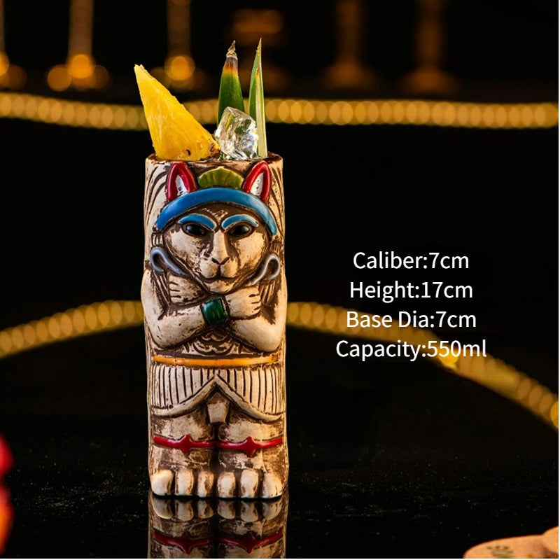 Ceramic Tiki Party Mugs