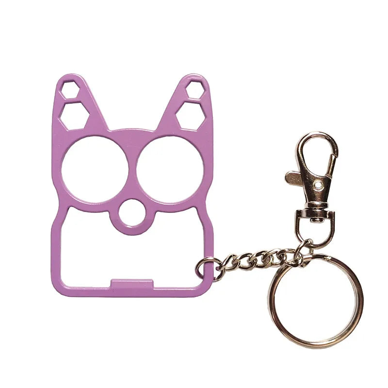 Multifunctional Cute Cat Keychain Tool – Bottle Opener, Screwdriver, and Outdoor Gadget