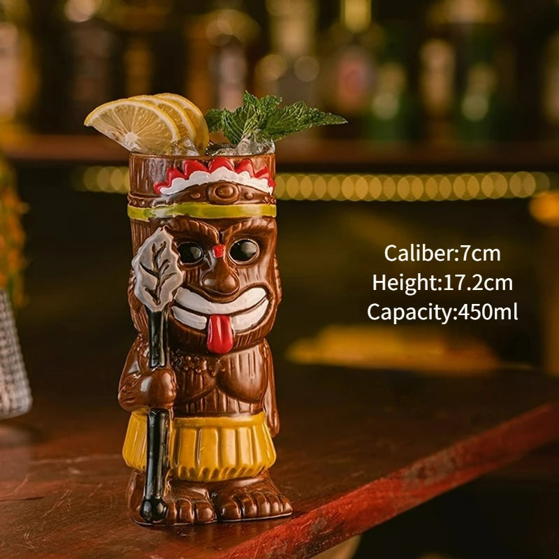 Ceramic Tiki Party Mugs