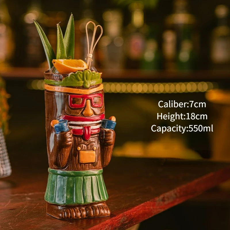 Ceramic Tiki Party Mugs
