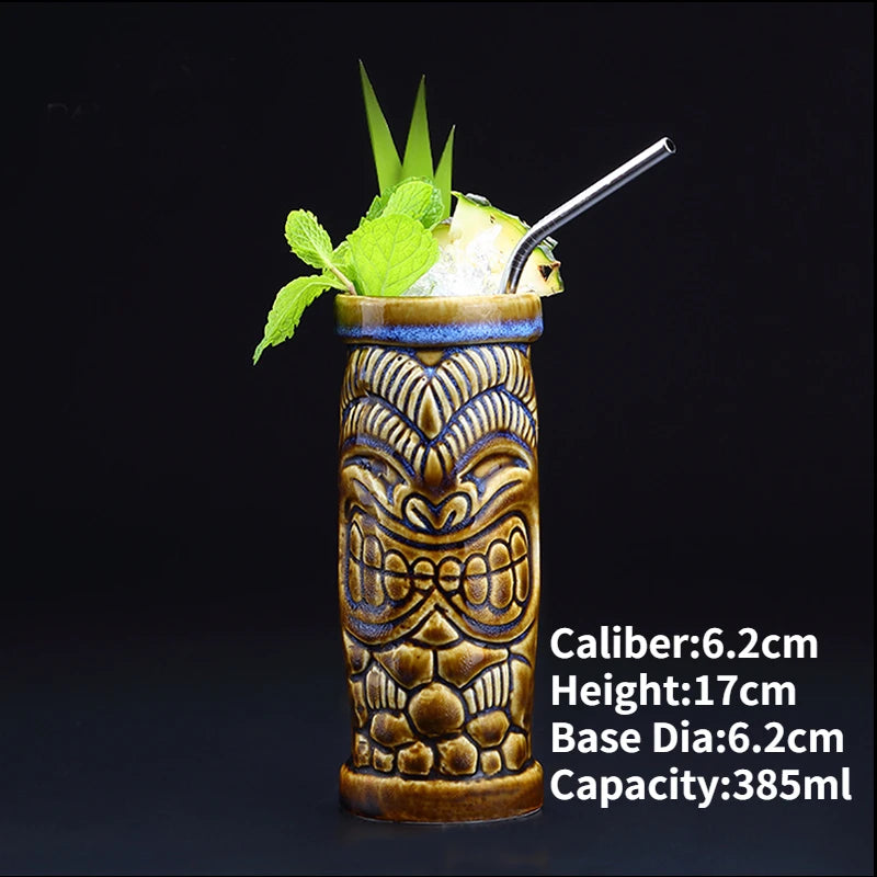Ceramic Tiki Party Mugs