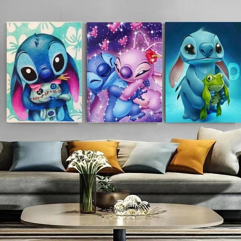 Disney Anime Lilo & Stitch Canvas Painting Wall Art